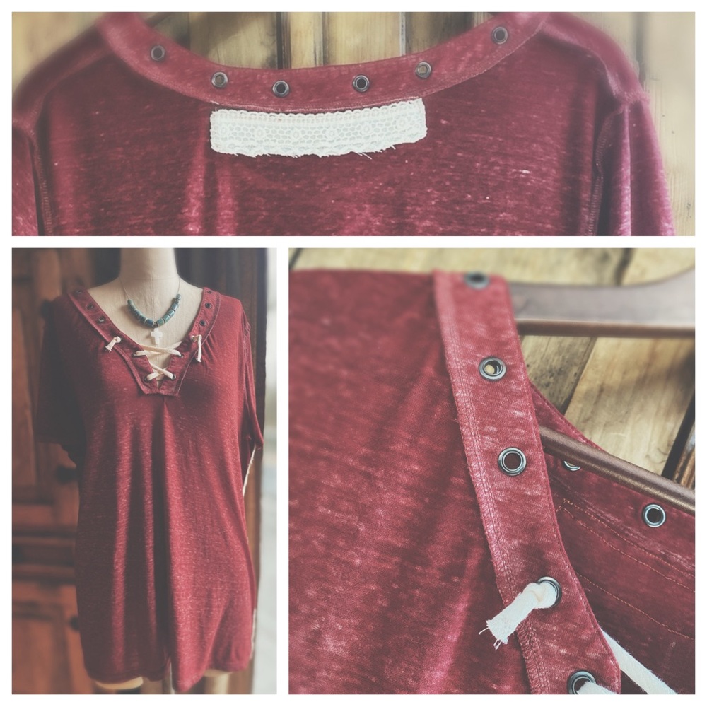 OOAK Artisan Tee Altered Slub Tee - Picture 3 of 9